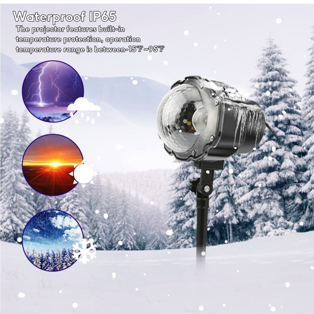 Snowfall light projector - Picture 3 of 7